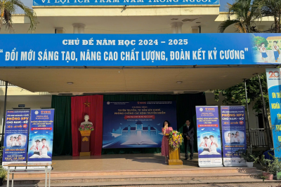 Ngày 12/5/2025 Trường THCS Châu Sơn – Phủ Lý Hà Nam tổ chức chuyên đề tuyên truyền y tế học đường với chủ để:TĂNG CƯỜNG PHÒNG CHỐNG CÁC BỆNH TRUYỀN NHIỄM – BẢO VỆ SỨC KHỎE CỘNG ĐỒNG