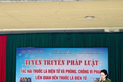 TUYÊN TRUYỀN PHÁP LUẬT – NÓI KHÔNG VỚI THUỐC LÁ ĐIỆN TỬ