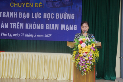 CHUYÊN ĐỀ: KỸ NĂNG SỐNG – NÓI KHÔNG VỚI BẠO LỰC HỌC ĐƯỜNG & AN TÒÀN TRÊN MẠNG XÃ HỘI VĂN MINH được tổ chức vào ngày 23-5-2025 tại Trường THCS Châu Sơn.