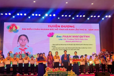 Chúc mừng Đại hội cháu ngoan Bác Hồ tỉnh Hà Nam lần thứ XI – năm 2025 đã thành công rực rỡ. 🌷 Xin chúc mừng các Đội viên tiêu biểu của Liên đội đã vinh dự là Đại biểu được vinh danh tại Đại hội  💗