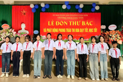 TRƯỜNG THCS CHÂU SƠN TỔ CHỨC LỄ ĐÓN THƯ BÁC, PHÁT ĐỘNG PHONG TRÀO THI ĐUA “DẠY TỐT – HỌC TỐT” VÀ RA MẮT BAN CHỈ HUY LIÊN ĐỘI NĂM HỌC 2025 – 2026