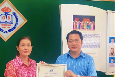 Trường THCS Châu Sơn nhận giấy chứng nhận ISO đạt chuẩn Quốc Gia tháng 8 năm 2025