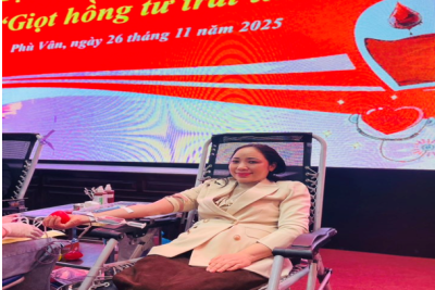 GIỌT HỒNG TỪ TRÁI TIM – THẦY CÔ THCS CHÂU SƠN HƯỞNG ỨNG HIẾN MÁU NHÂN ĐẠO